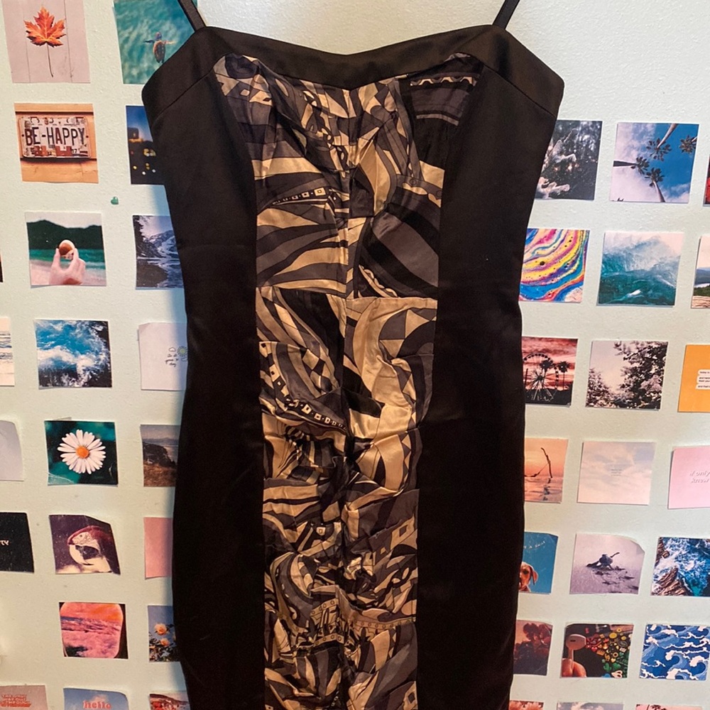 Y2K Silk Bebe mini bodycon dress